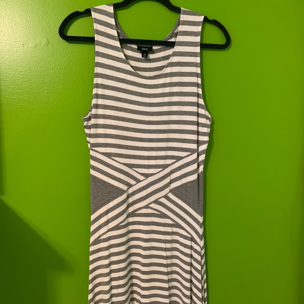 White and Gray Dress